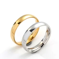 Stainless steel exquisite plain ring jewelry